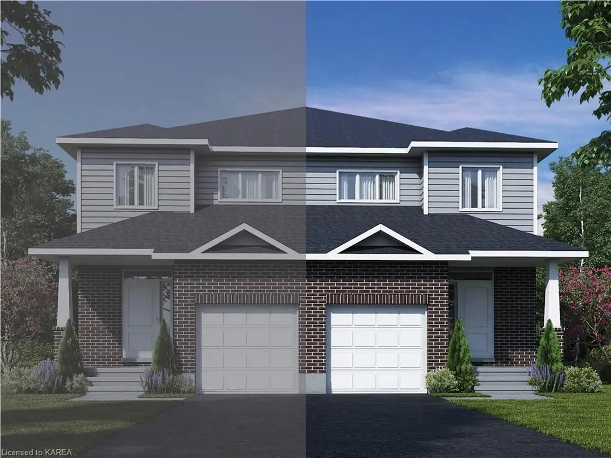 Detached Kingston home with visible garage frontage