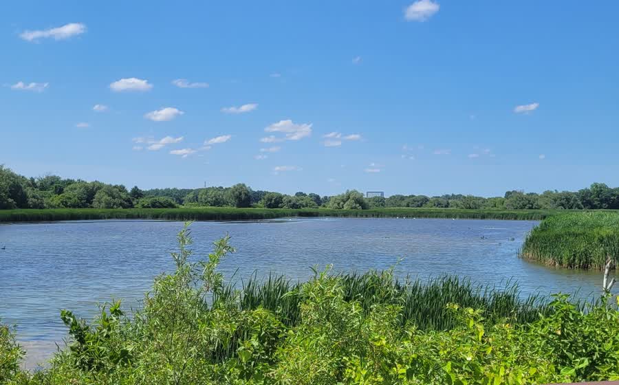 Pickering waterfront trail by Lake Ontario