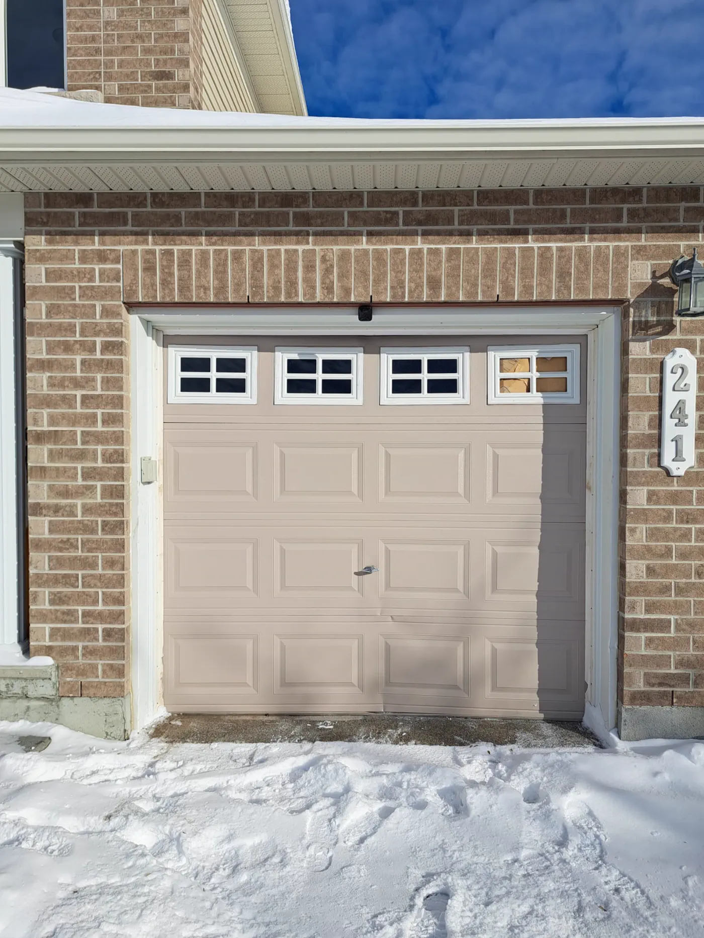 Second RedOak field photo showing garage-door detail near innisfil
