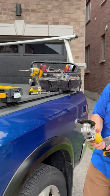 Garage door repair tools prepared before service work begins